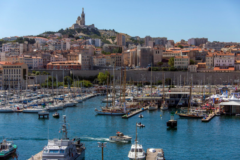 Ville de Marseille depuis le port