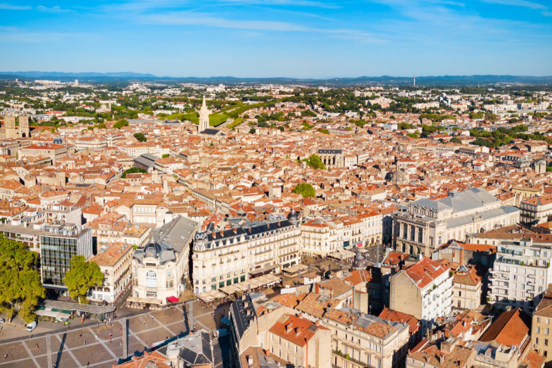 Montpellier vue du ciel