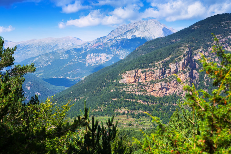Paysage de montagnes en Albanie