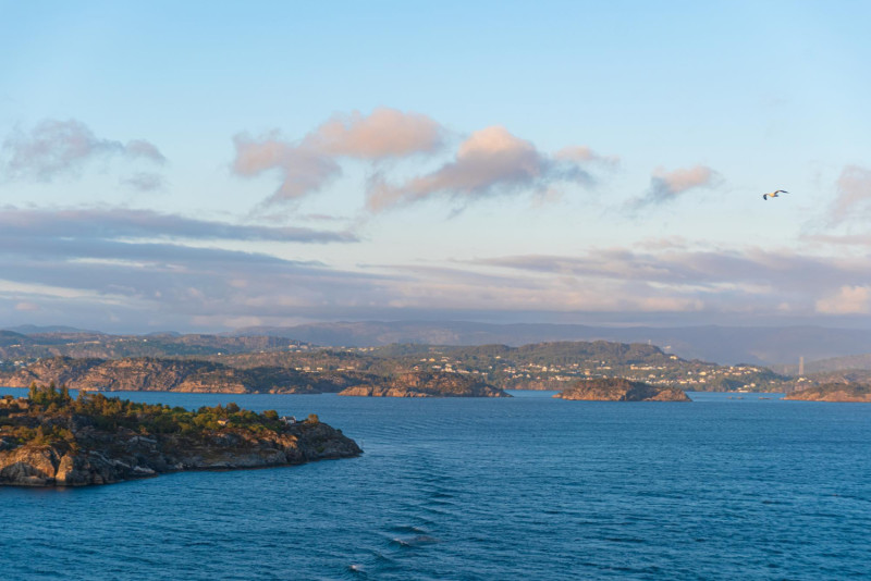 Paysage de mer et côtes d'un pays