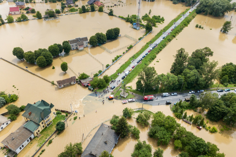 Champ inondé
