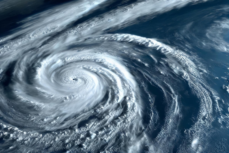 Ouragan vu de l'espace