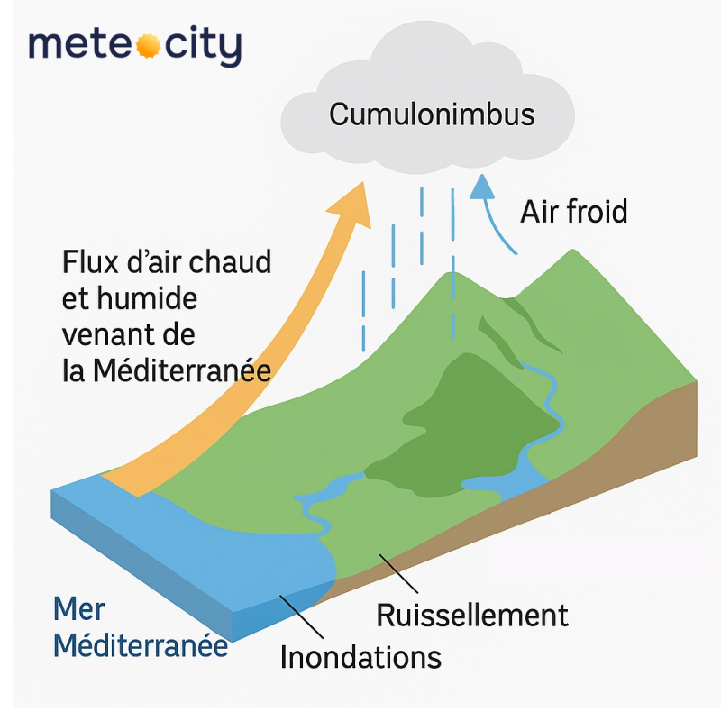 Episode cévenol schéma