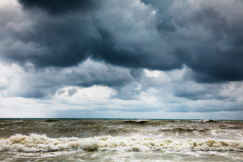 Tempête sur la mer