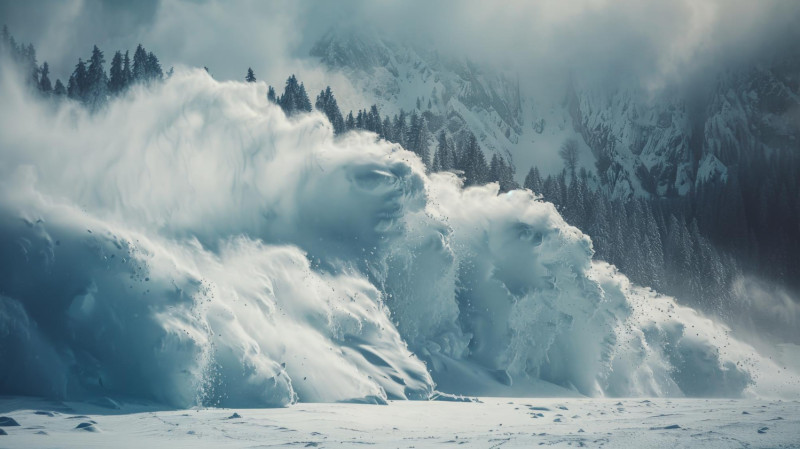Avalanche en montagne