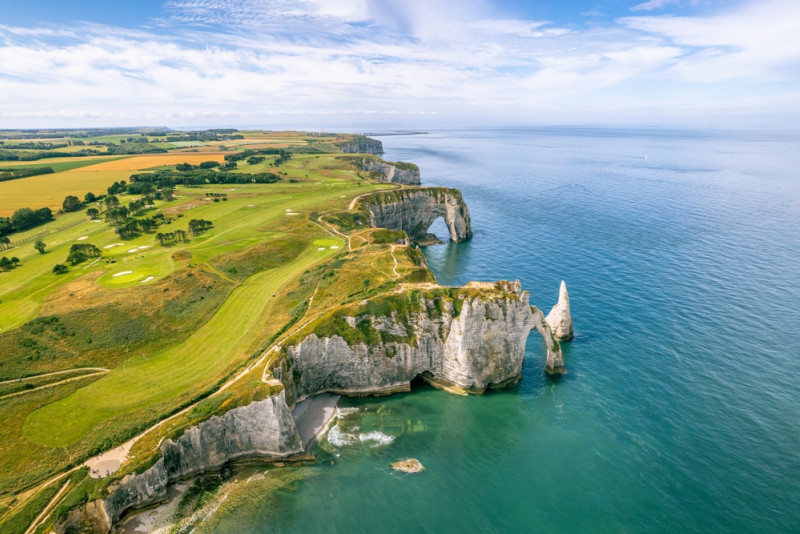 Falaises d'Etretat en Normandie