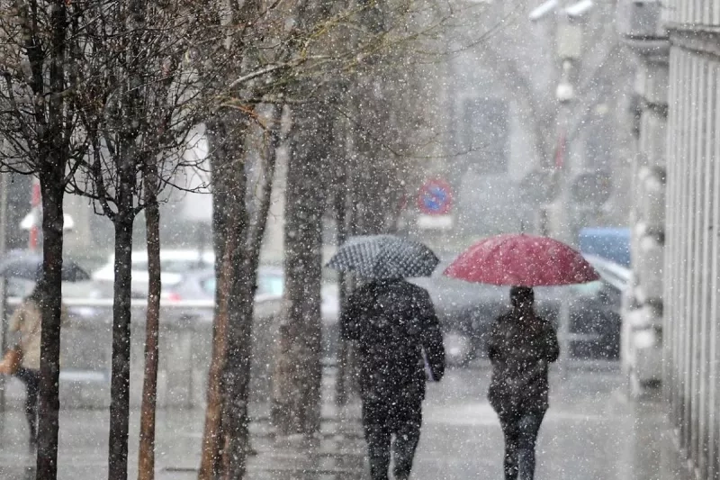 neige parapluie