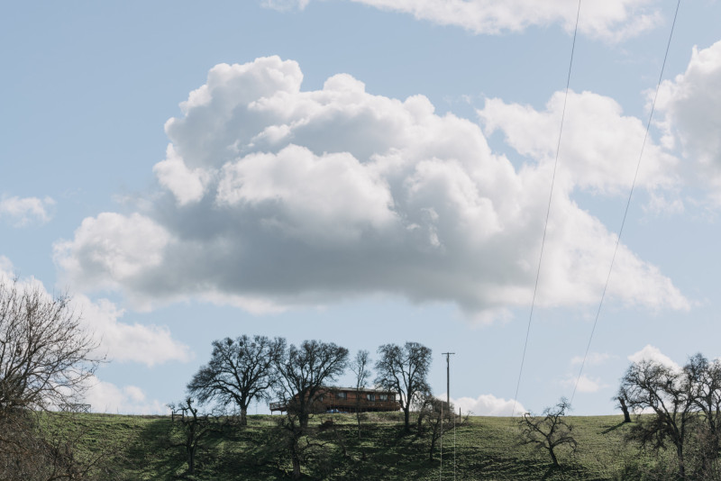 Campagne avec une maison