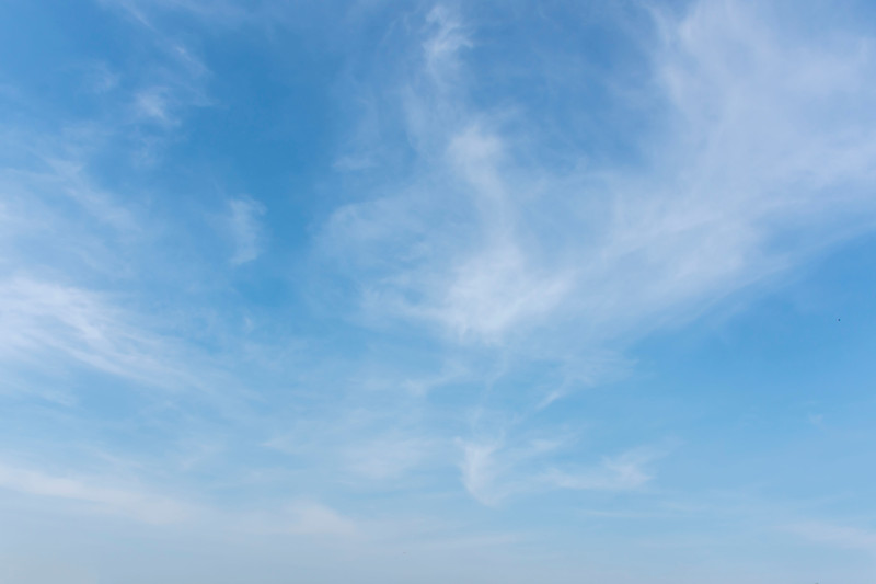 Vue d'un ciel bleu