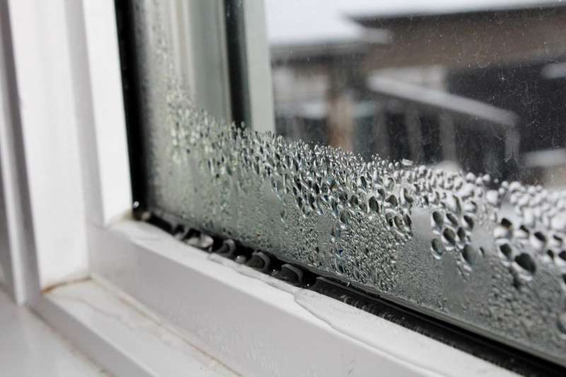 Condensation sur une fenêtre
