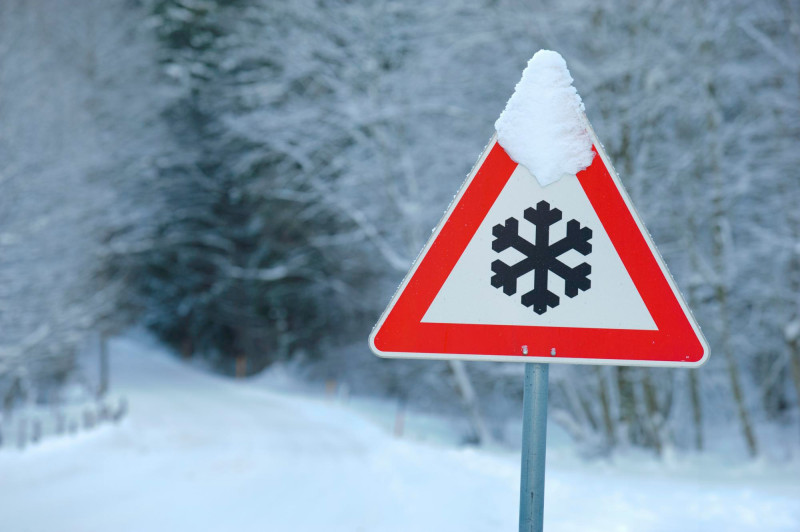 Panneau alerte neige