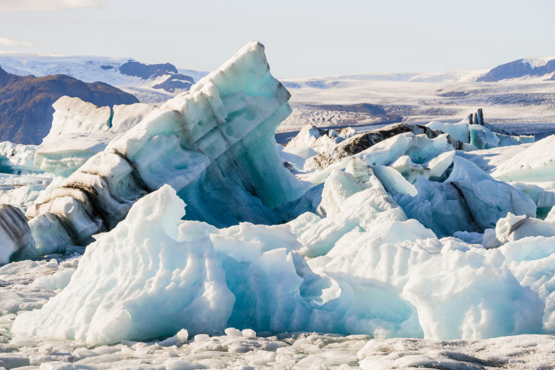 Glacier en train de fondre
