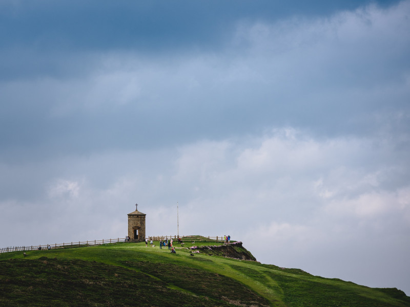 Paysage avec nuages