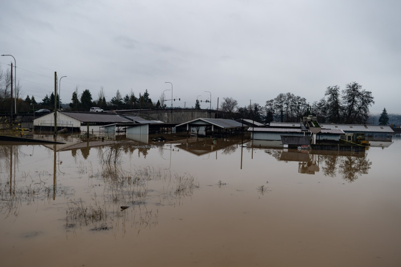 Village inondé