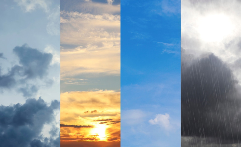 Différents ciels et conditions météo