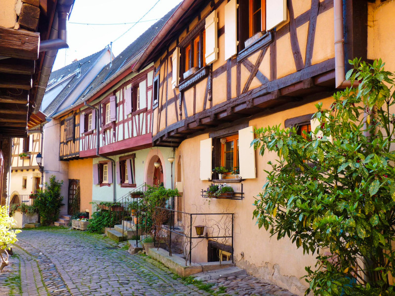 Rue d'un village en Alsace