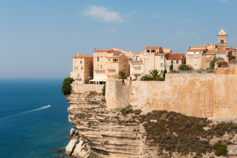 Ville de Bonifacio en Corse
