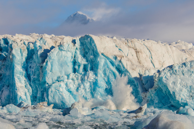 Un glacier en train de fondre