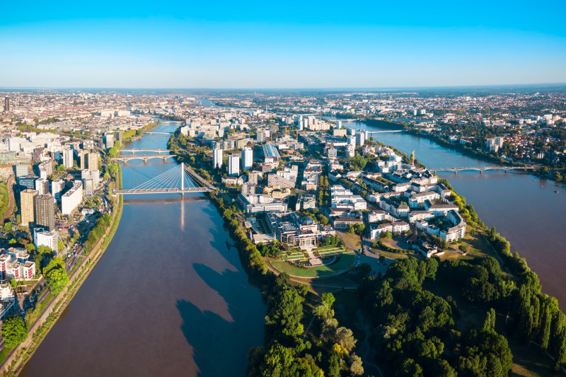 Vue sur le fleuve à Nantes