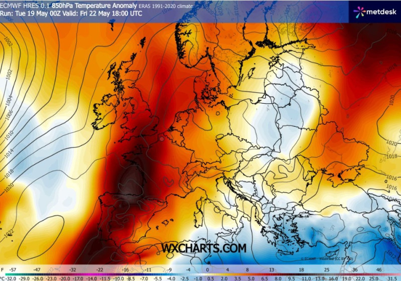 Une canicule exceptionnelle frappe déjà l'Espagne, le Portugal et le Maroc, jusqu'à 42 degrés