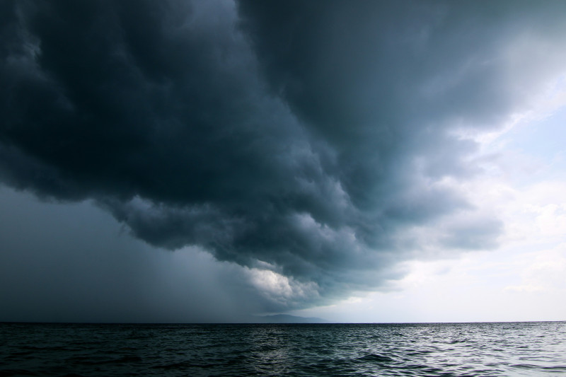 Watch the rain roll over the vista