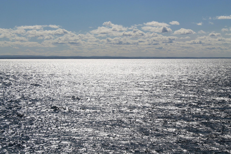 ciel, cote est, l'eau, mer, océan, l'été, journée ensoleillée, nature, ciel ensoleillé