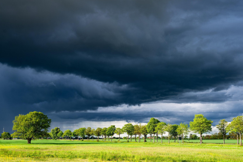 orage, nuages orageux, des nuages, nature, sur le terrain, prairie, paysage, rue, des arbres, fermier, agriculture, orage, orage, orage, orage, orage, nature