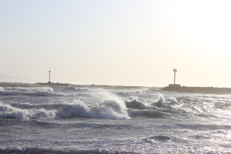 vague, paysage marin, l'eau, venteux, paysage, côte californienne, île de la manche, nature, silver strand beach