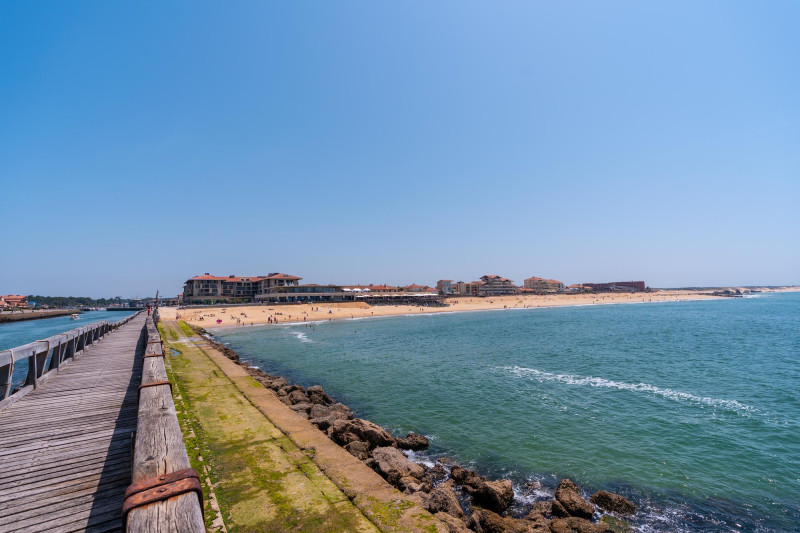 Vue de Capbreton dans les Landes
