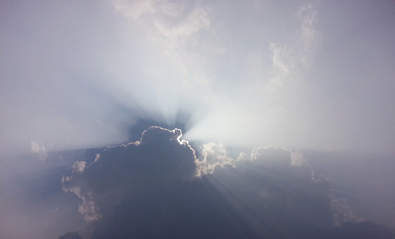 ciel, nuage, paysage, nature, sunshine