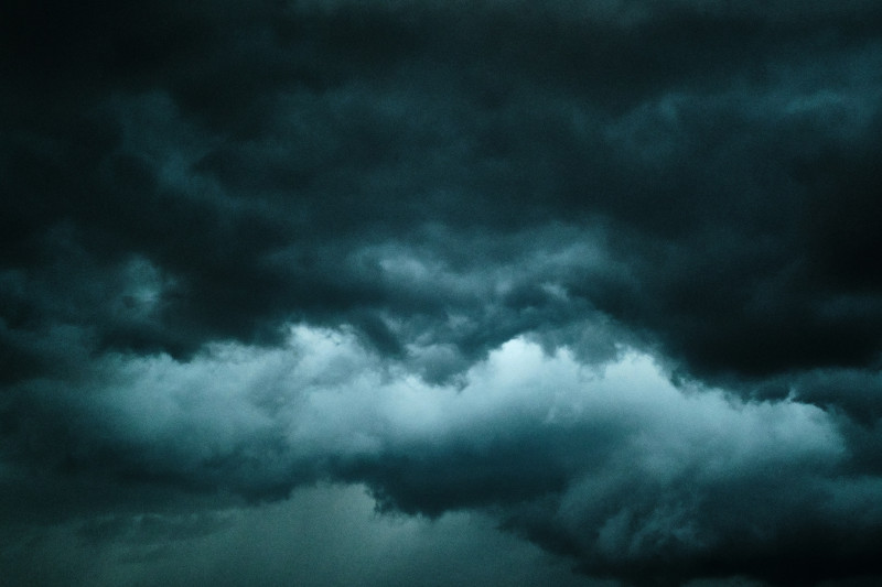 evening storm clouds