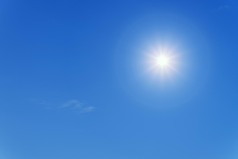 soleil, ciel, bleu, lumière du soleil, rayon de soleil, rayons de soleil, atmosphère, chaud, l'été, ciel bleu, nature, ciel clair, lumière du jour, journée