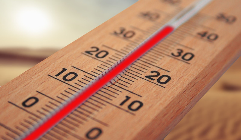 thermomètre, l'été, chaud, chauffer, nature, soleil, température, chaleur, énergie, paradis, conditions météorologiques, climat, extrême, changement climatique