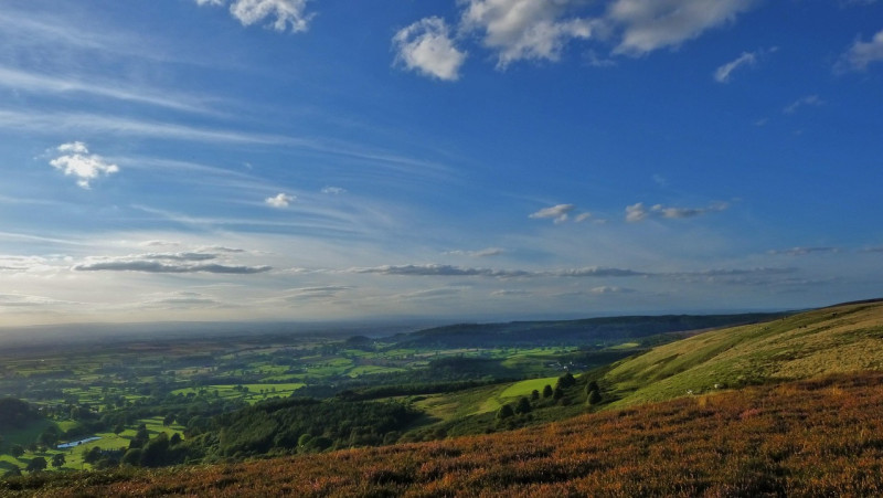 panoramique, nature, ciel, paysage, en plein air, kepwick, nuage, bleu, léger, l'été, soleil, lumière du soleil, brillant, scène, arbre, naturel, ensoleillé, coloré, scénique, forêt, le coucher du soleil, soirée, saison, voyager, couleur, dramatiques, hor