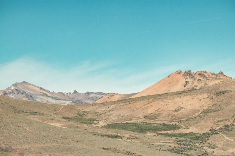 a view of a mountain range from a distance