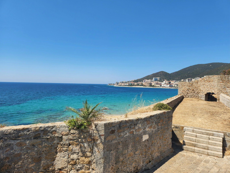 A sea view in Ajaccio, Corsica, France