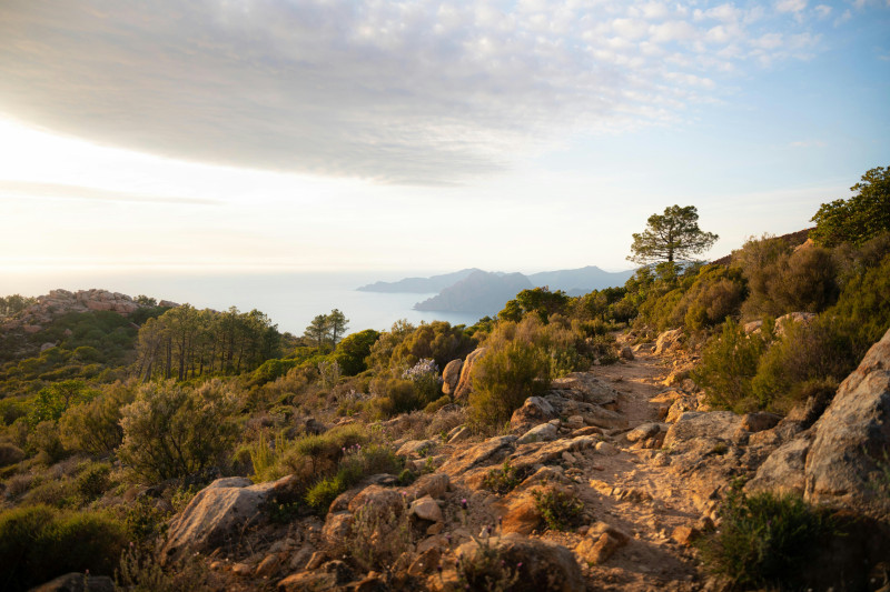 Calanques de Piana at sunset