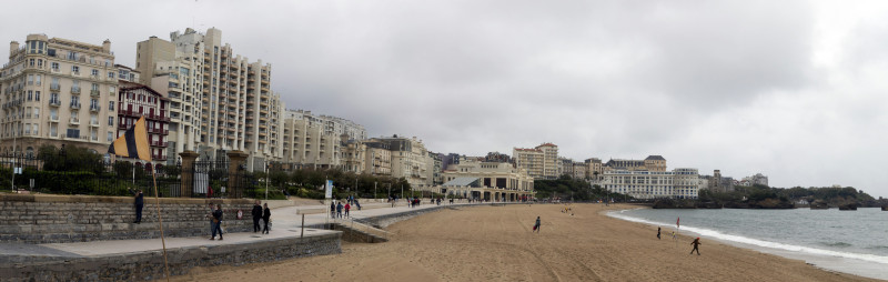 La jolie ville de Biarritz, dans le pays Basque, à l'architecture éclectique.