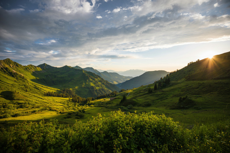 Summer Sunset in Austria