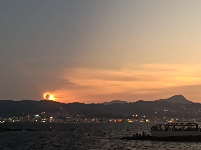 Photo de l'éclipse prise depuis Palma, aux Baléares