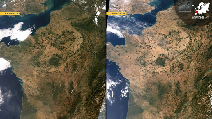 Sécheresse 2026 : la France asséchée vue du ciel