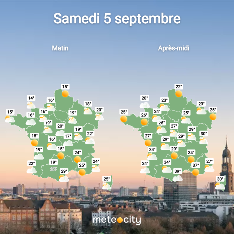 Météo de ce samedi 5 septembre