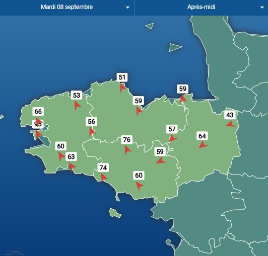 Le vent va souffler mardi en Bretagne